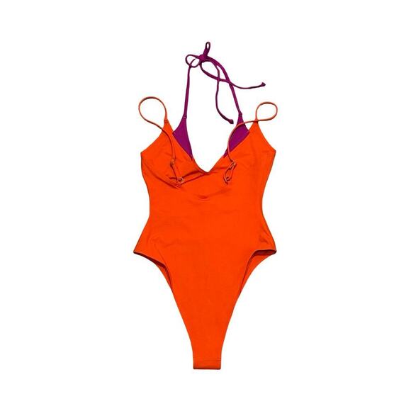 LSPACE Seam-free Marilou One Piece in Berry & Pimento Women’s Size XS - Picture 5 of 9